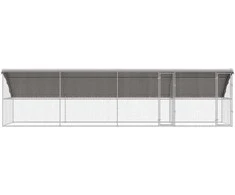 Šunų narvas 4 pcs Sidabro 8 x 2 x 2 m Galvanizuotas plienas
