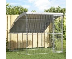 Šunų narvas Sidabro 2 x 2 x 2 m Galvanizuotas plienas