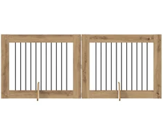 Šunų vartai su stovais 2 pcs Artisano ąžuolo 100 x 80 cm