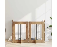 Šunų vartai su stovais 4 pcs Artisano ąžuolo 60 x 80 cm
