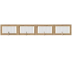 Šunų vartai su stovais 4 pcs Artisano ąžuolo 100 x 60 cm