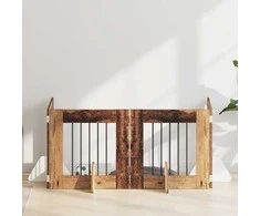 Šunų vartai su stovais 4 pcs Sendintos medienos 60 x 60 cm