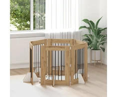 Šunų vartai su stovais 6 pcs Artisano ąžuolo 60 x 80 cm