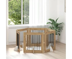 Šunų vartai su stovais 6 pcs Artisano ąžuolo 80 x 80 cm