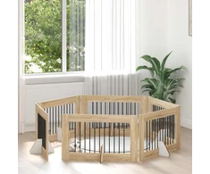Šunų vartai su stovais 6 pcs Sonoma ąžuolas 100 x 60 cm