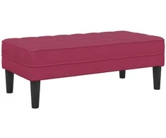 suoliukas su pagalve Vyno raudona 113 x 57 x 39 cm Aksomas