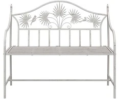 Sodo suolas Antikinė balta 104 x 52,5 x 89 cm Plienas