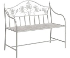 Sodo suolas Antikinė balta 104 x 52,5 x 89 cm Plienas