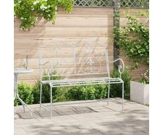 Sodo suolas Antikinė balta 104 x 54 x 93 cm Plienas