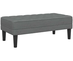 suoliukas su pagalve Tamsiai pilka 113 x 57 x 39 cm audinys