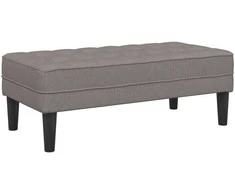 suoliukas su pagalve Taupe 113 x 57 x 39 cm audinys
