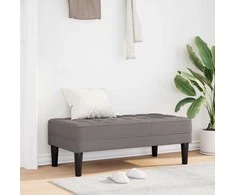 suoliukas su pagalve Taupe 113 x 57 x 39 cm audinys