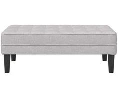 suoliukas su pagalve Debesų pilka 113 x 57 x 39 cm audinys