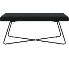 suoliukas Paprastas Juoda 110 x 40 x 45 cm Aksomas
