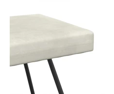 suoliukas Kreminė 110 x 40 x 45 cm Aksomas