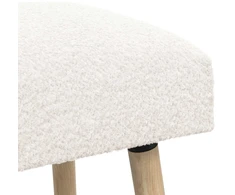 suoliukas Paprastas Kreminė 60 x 40 x 45 cm Bouclé