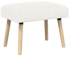 suoliukas Paprastas Kreminė 60 x 40 x 45 cm Bouclé