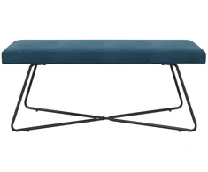 suoliukas Paprastas Mėlyna 110 x 40 x 45 cm Aksomas