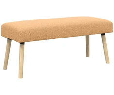 suoliukas Paprastas Smėlio 110 x 40 x 46 cm Bouclé