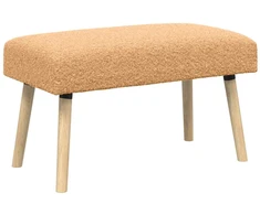 suoliukas Paprastas Smėlio 80 x 40 x 46 cm Bouclé