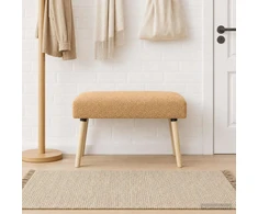 suoliukas Paprastas Smėlio 80 x 40 x 46 cm Bouclé