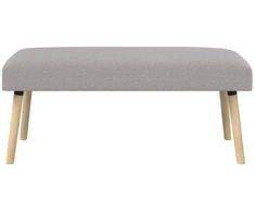 suoliukas Paprastas Šviesiai pilka 110 x 40 x 46 cm Bouclé