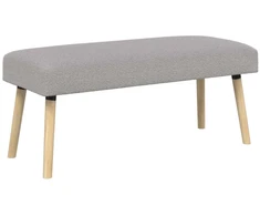 suoliukas Paprastas Šviesiai pilka 110 x 40 x 46 cm Bouclé