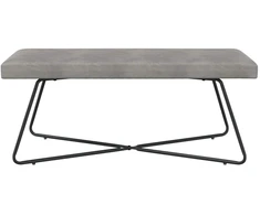 suoliukas Paprastas Šviesiai pilka 110 x 40 x 45 cm Aksomas