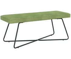 suoliukas Paprastas Šviesiai žalia 110 x 40 x 45 cm Aksomas