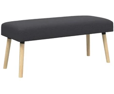 suoliukas Paprastas Tamsiai pilka 110 x 40 x 46 cm Bouclé