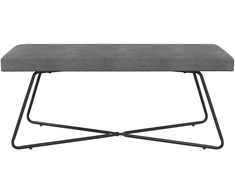 suoliukas Paprastas Tamsiai pilka 110 x 40 x 45 cm Aksomas