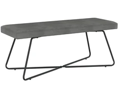 suoliukas Paprastas Tamsiai pilka 110 x 40 x 45 cm Aksomas