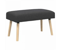 suoliukas Paprastas Tamsiai pilka 80 x 40 x 46 cm Bouclé