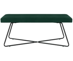 suoliukas Paprastas Tamsiai žalia 110 x 40 x 45 cm Aksomas
