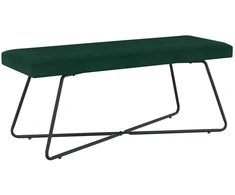 suoliukas Paprastas Tamsiai žalia 110 x 40 x 45 cm Aksomas