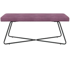 suoliukas Paprastas Violetinė 110 x 40 x 45 cm Aksomas