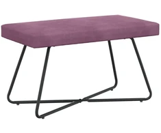 suoliukas Paprastas Violetinė 80 x 40 x 45 cm Aksomas