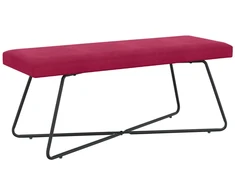 suoliukas Paprastas Vyno raudona 110 x 40 x 45 cm Aksomas