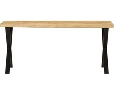 Suoliukas su gyvu kraštu, 105cm, mango medienos masyvas