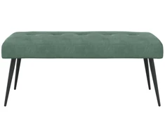 Suoliukas su mygtukų įsiuvais Jūrinė žalia 110 x 40 x 46 cm