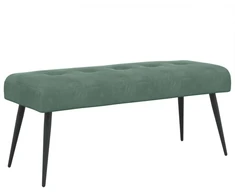 Suoliukas su mygtukų įsiuvais Jūrinė žalia 110 x 40 x 46 cm