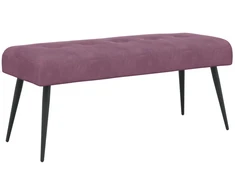 Suoliukas su mygtukų įsiuvais Violetinė 110 x 40 x 46 cm