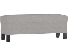 Suoliukas, šviesiai pilkos spalvos, 100x35x41cm, audinys