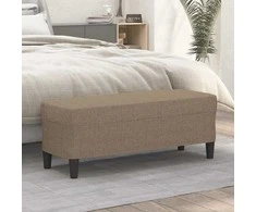 Suoliukas, taupe spalvos, 100x35x41cm, audinys