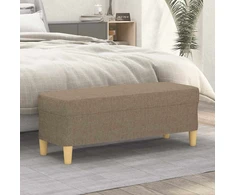 Suoliukas, taupe spalvos, 100x35x41cm, audinys