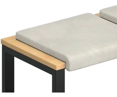 Suoliuko pagalvė 2 vnt. Aksomas Kreminė Gylis 35 cm