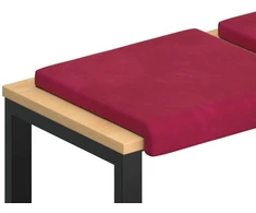Suoliuko pagalvė 2 vnt. Aksomas Vyno raudona Gylis 35 cm