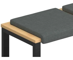 Suoliuko pagalvė 2 vnt. Audinys Tamsiai pilka Gylis 35 cm
