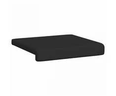 Suoliuko pagalvė 2 vnt. Dirbtinė oda Juoda Gylis 35 cm