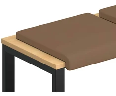 Suoliuko pagalvė 2 vnt. Dirbtinė oda Kapučino Gylis 35 cm